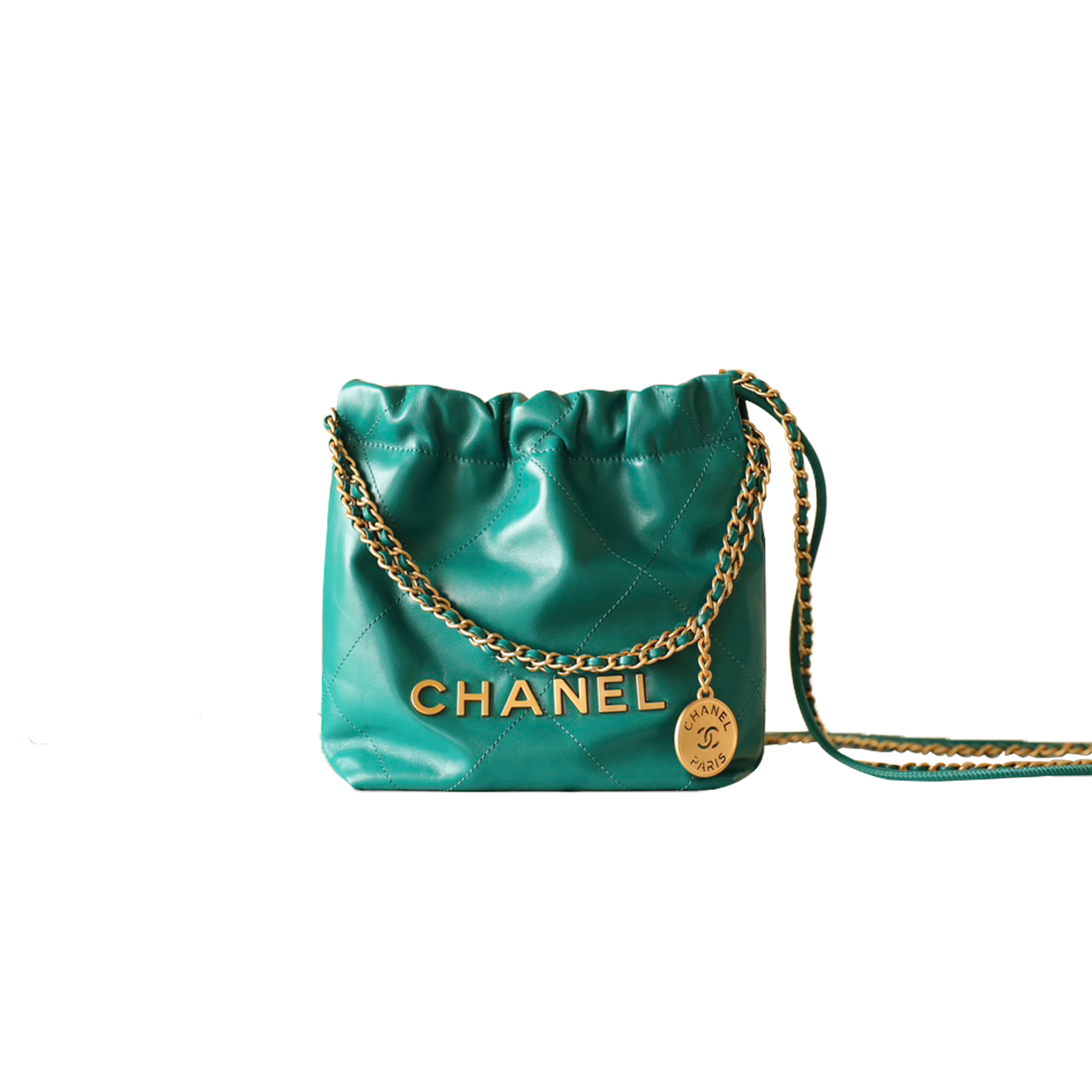 CHANEL MASTER 22 MINI HANDBAG GREEN AS3980 (20*19*6cm)